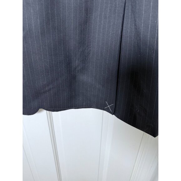 Ponto Uomo Charcoal Gray Pinstripe 100% Wool Mens Suit Jacket Blazer 54R NWT - Picture 7 of 14